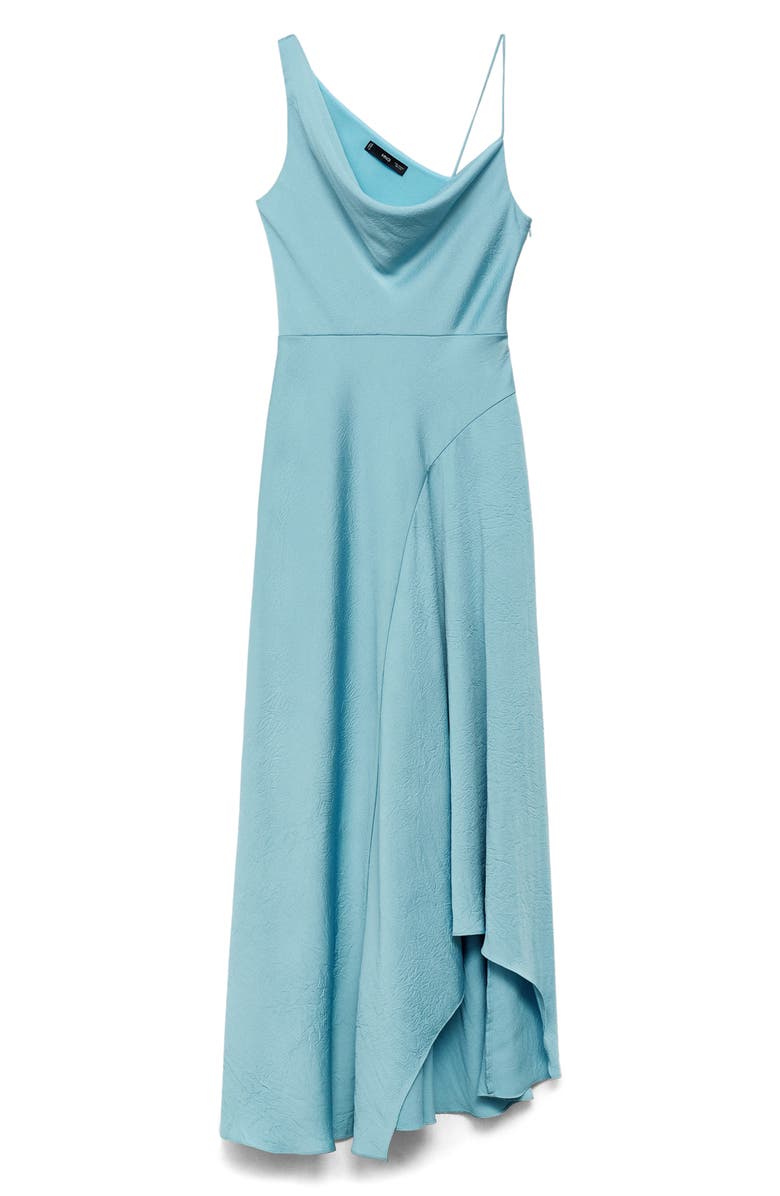 MANGO Asymmetric Sleeveless Dress, Alternate, color, Sky Blue