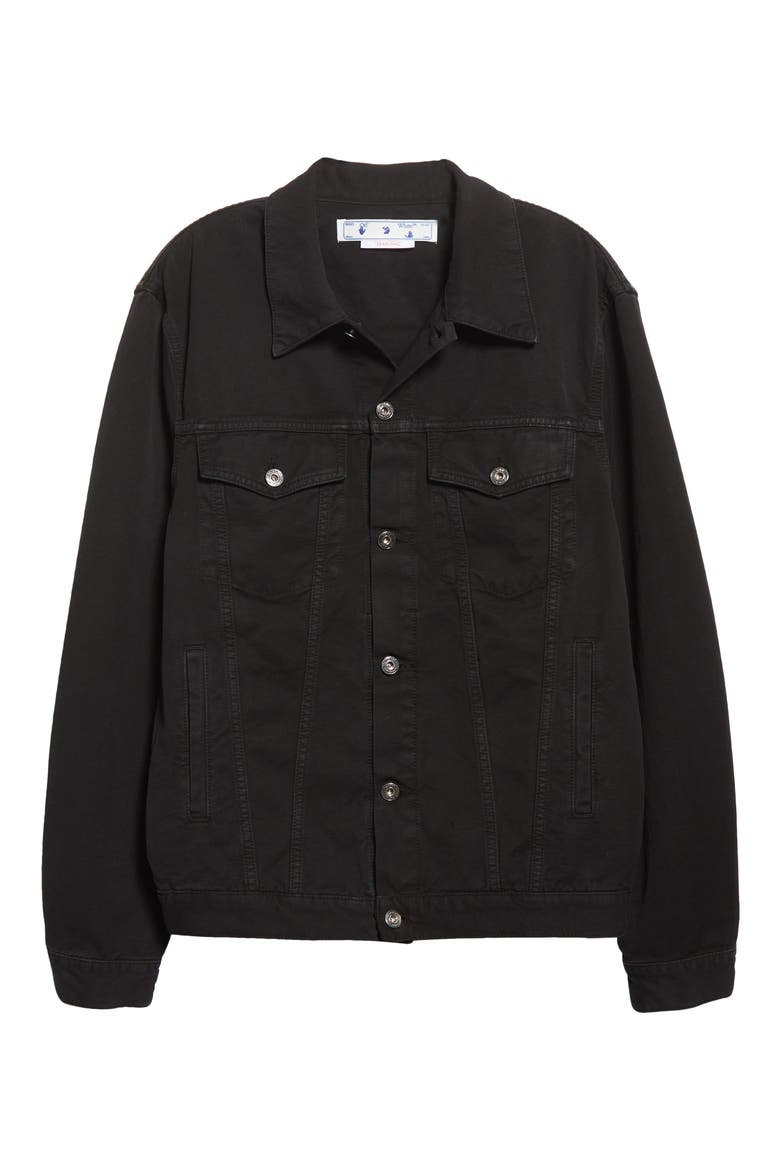 Wave Off Cotton Canvas Skate Jacket, Alternate, color, BLACK