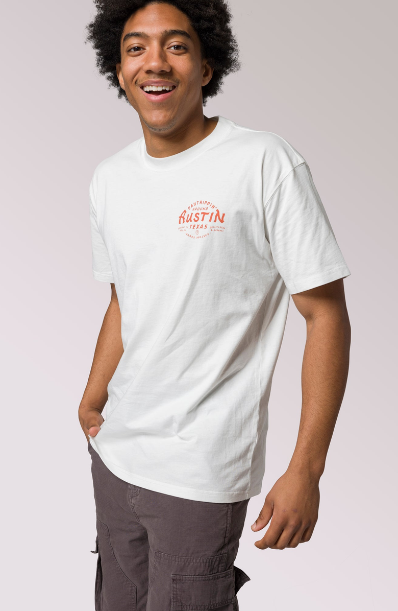 Parks Project Austin Daytrippin Tee, Alternate, color, Marshmallow