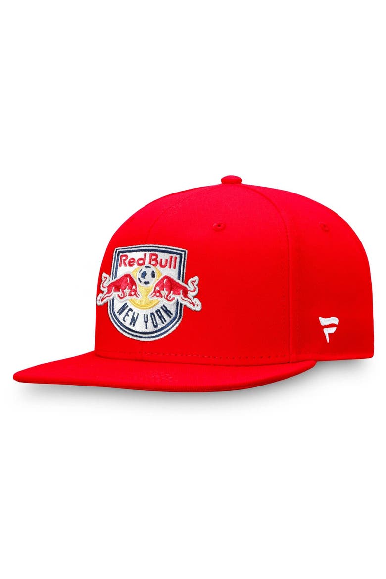 Men's Fanatics Branded Red New York Red Bulls Emblem Snapback Hat, Main, color, Red
