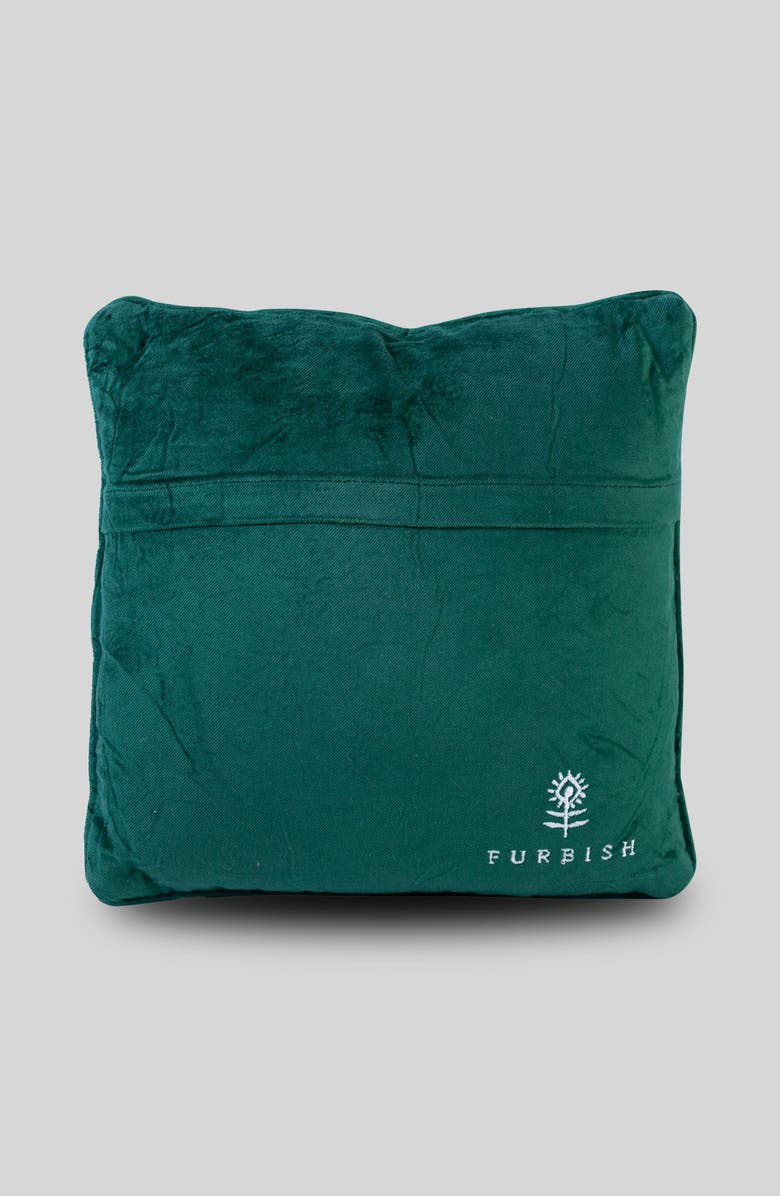 Furbish Yuletide Needlepoint Pillow, Alternate, color,