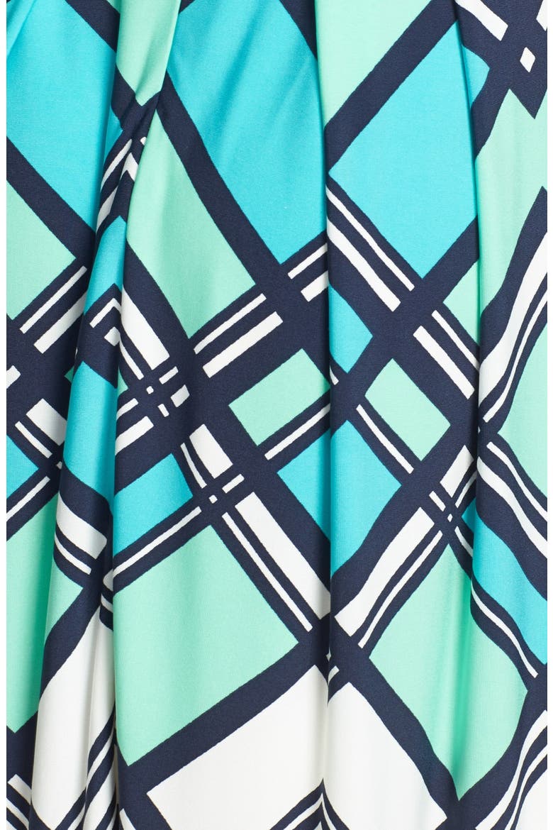 Graphic Print Jersey Maxi Dress, Alternate, color, TEAL