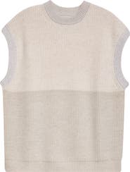 Waste Yarn Project Oda Colorblock One of a Kind Crewneck Sweater Vest