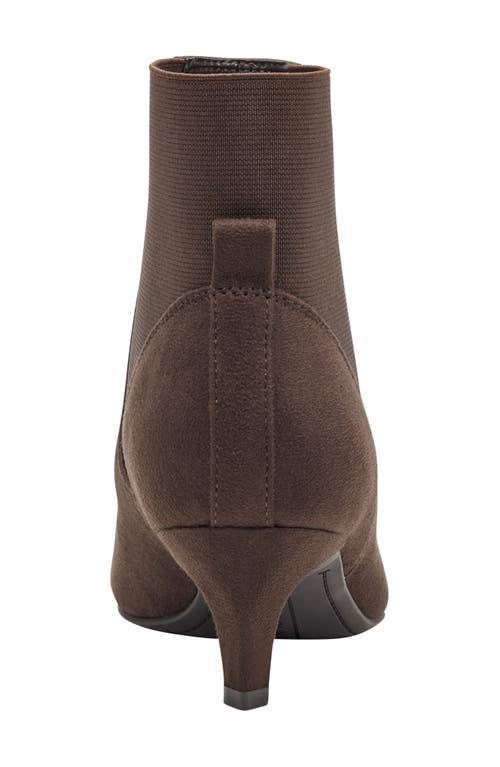 Bandolino Celebrate Kitten Heel Bootie In Brown