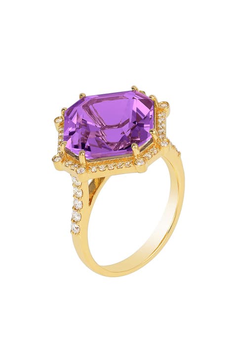 Gossip Asscher-Cut Ring