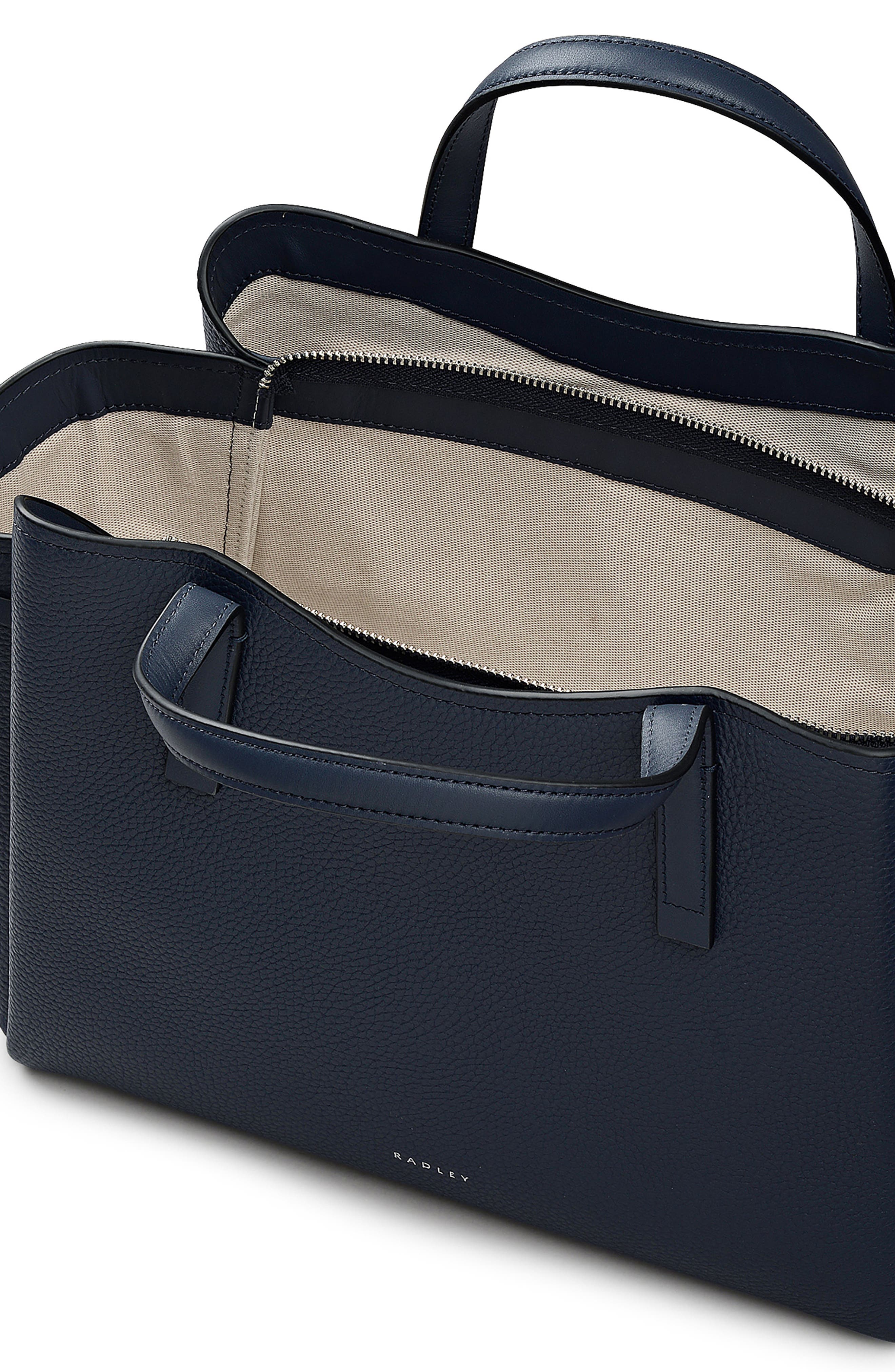 Radley Blake Gardens Large Leather Satchel, Alternate, color, 