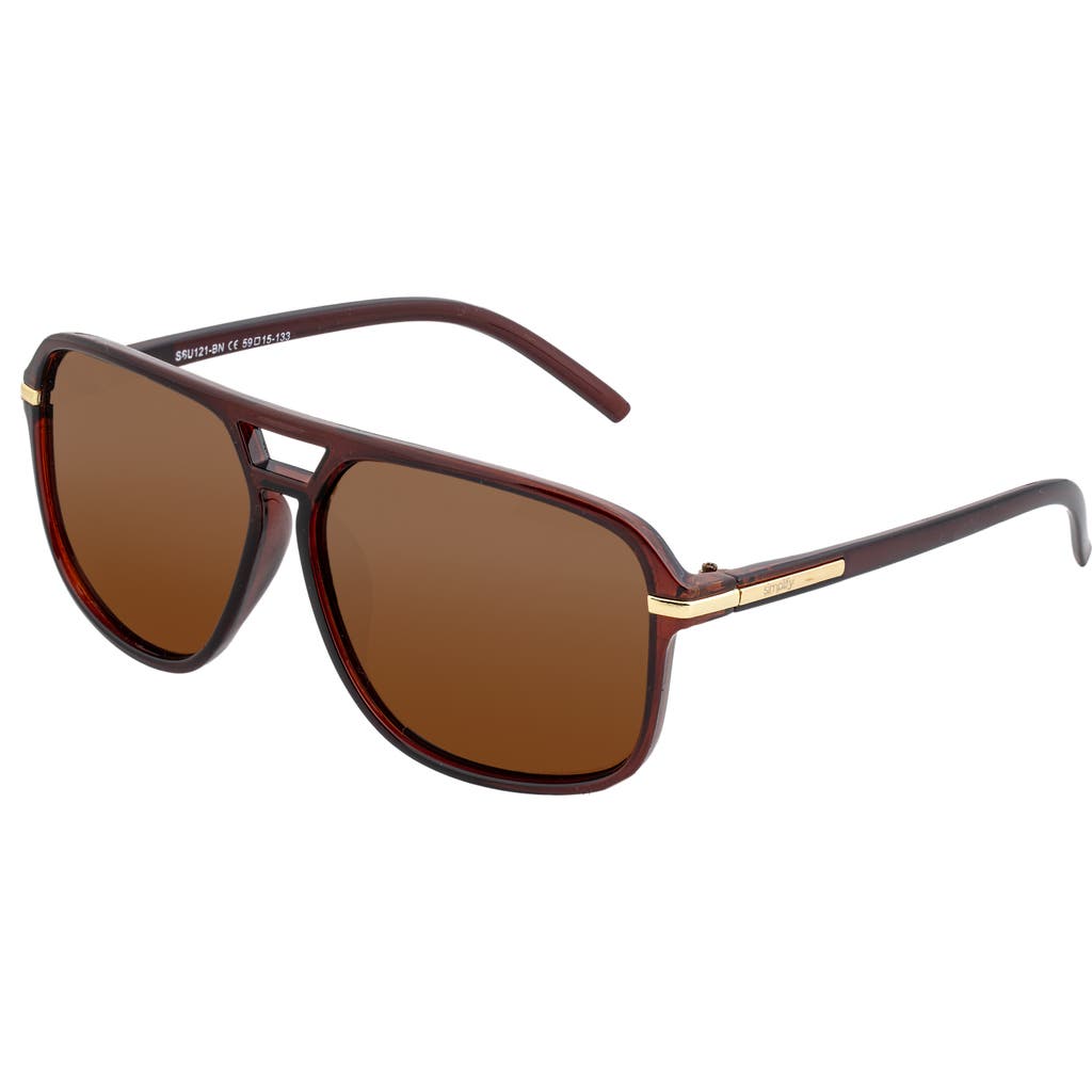 Simplify Reed Polarized Sunglasses In Brown/brown