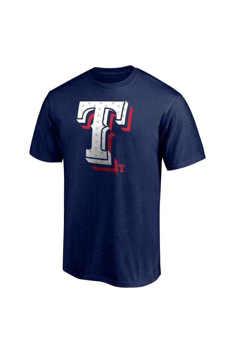 Men's Fanatics Branded Navy Texas Rangers Red White and Team T-Shirt, Alternate, color, Navy
