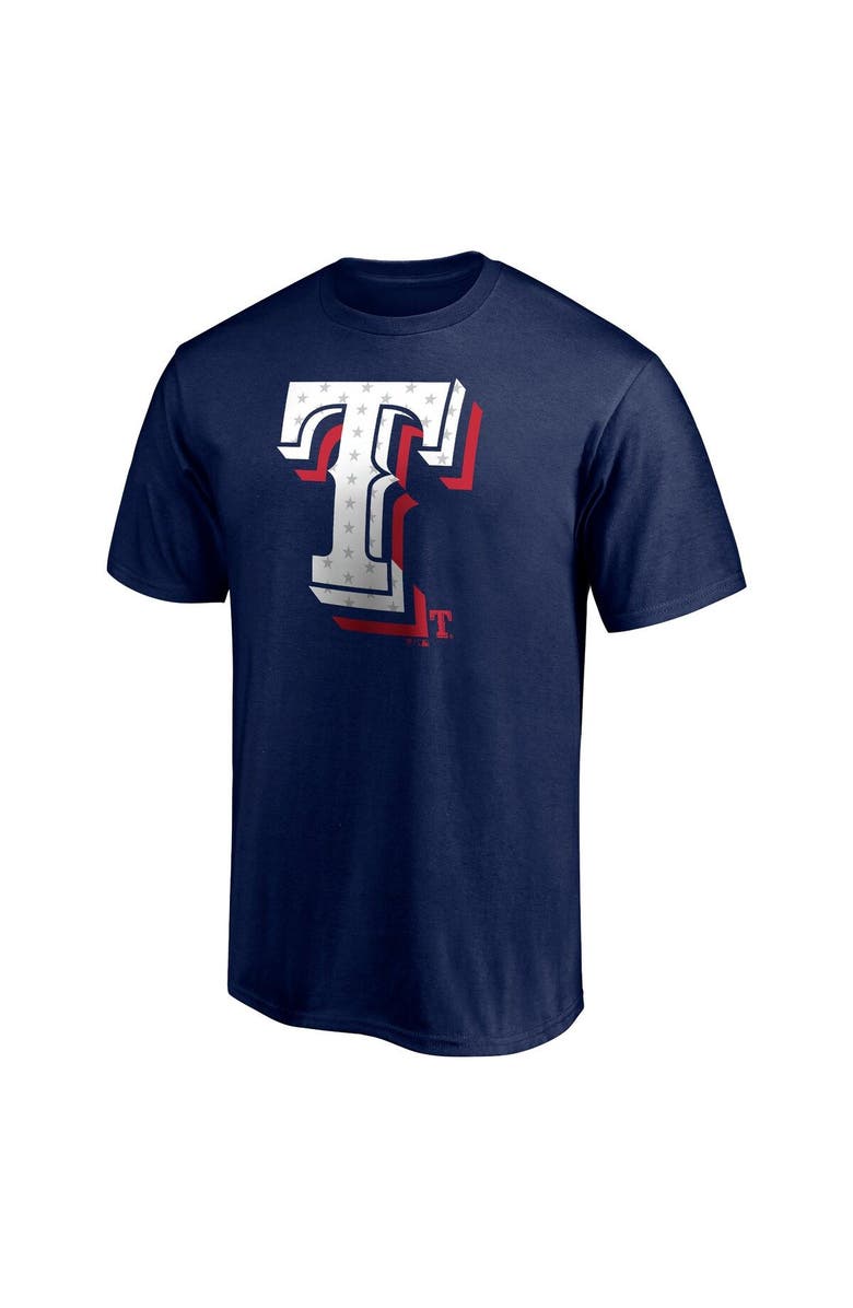 FANATICS Men's Fanatics Branded Navy Texas Rangers Red White and Team T-Shirt, Alternate, color, Navy