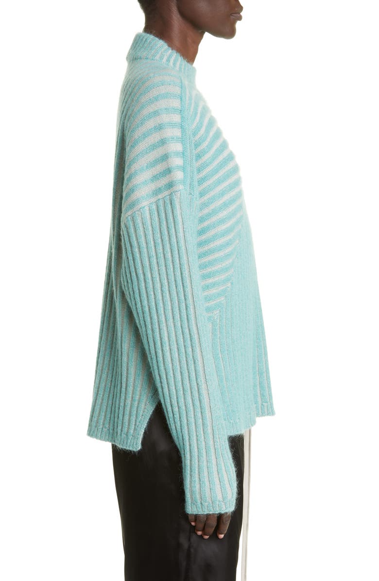 Rick Owens Stripe Wool & Mohair Blend Sweater, Alternate, color,