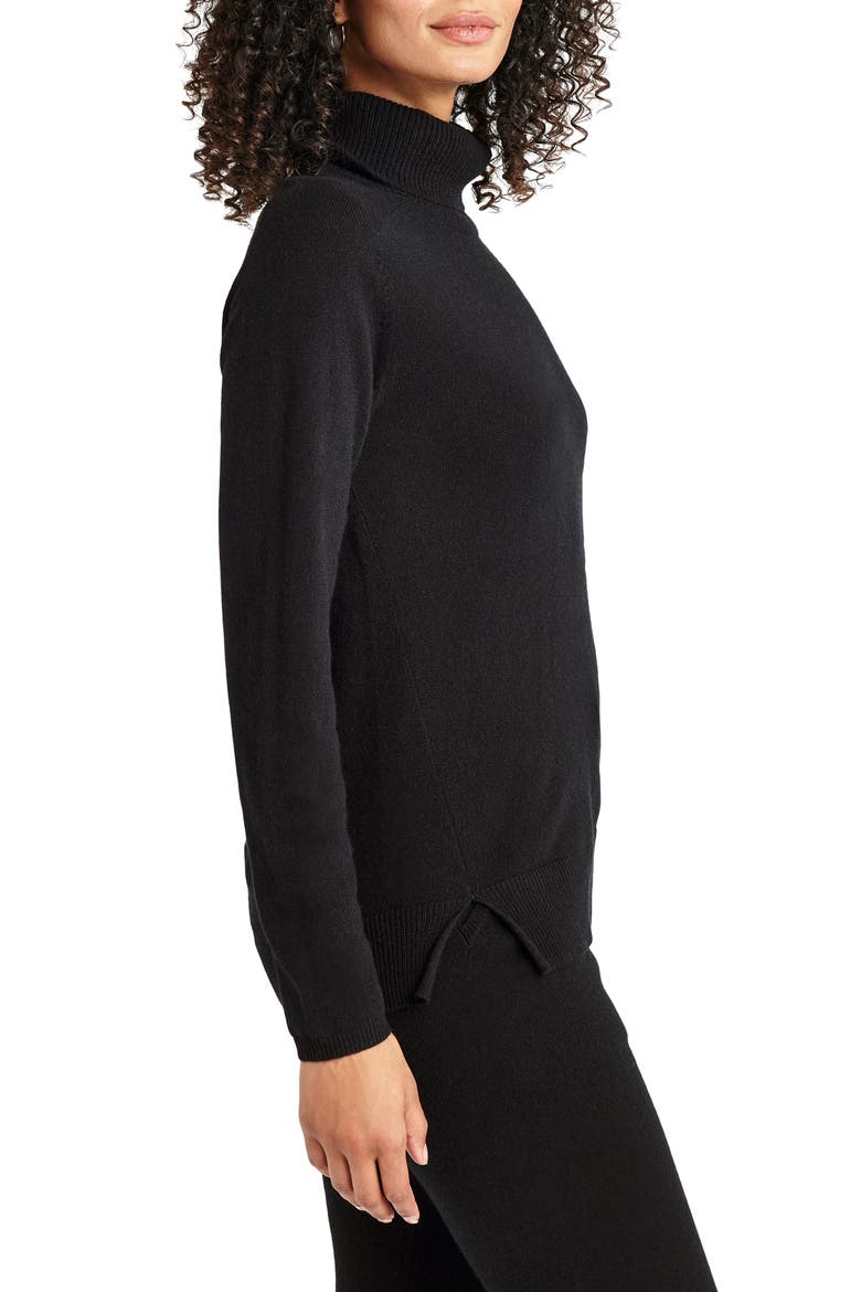 Elin Turtleneck Sweater, Alternate, color, BLACK