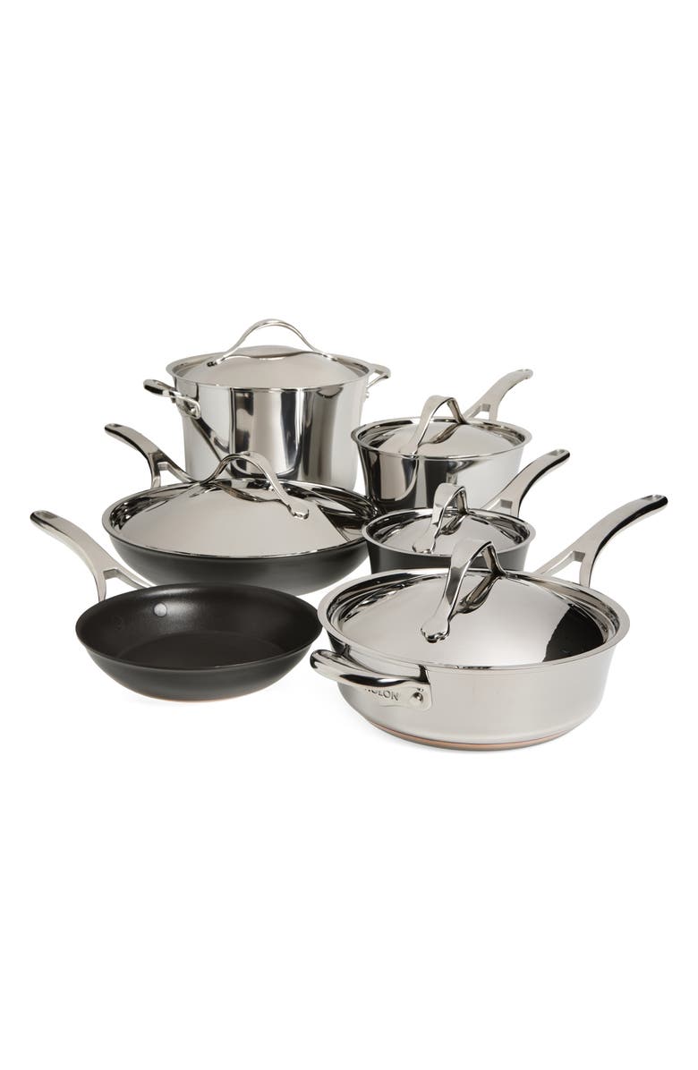 ANOLON 11-Piece Cookware Set, Main, color, 