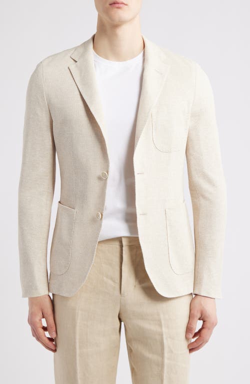 Hugo Boss Boss Heston Linen & Cotton Sport Coat In Open White