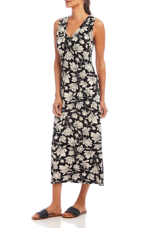 Karen Kane Sleeveless V-neck Midi Dress