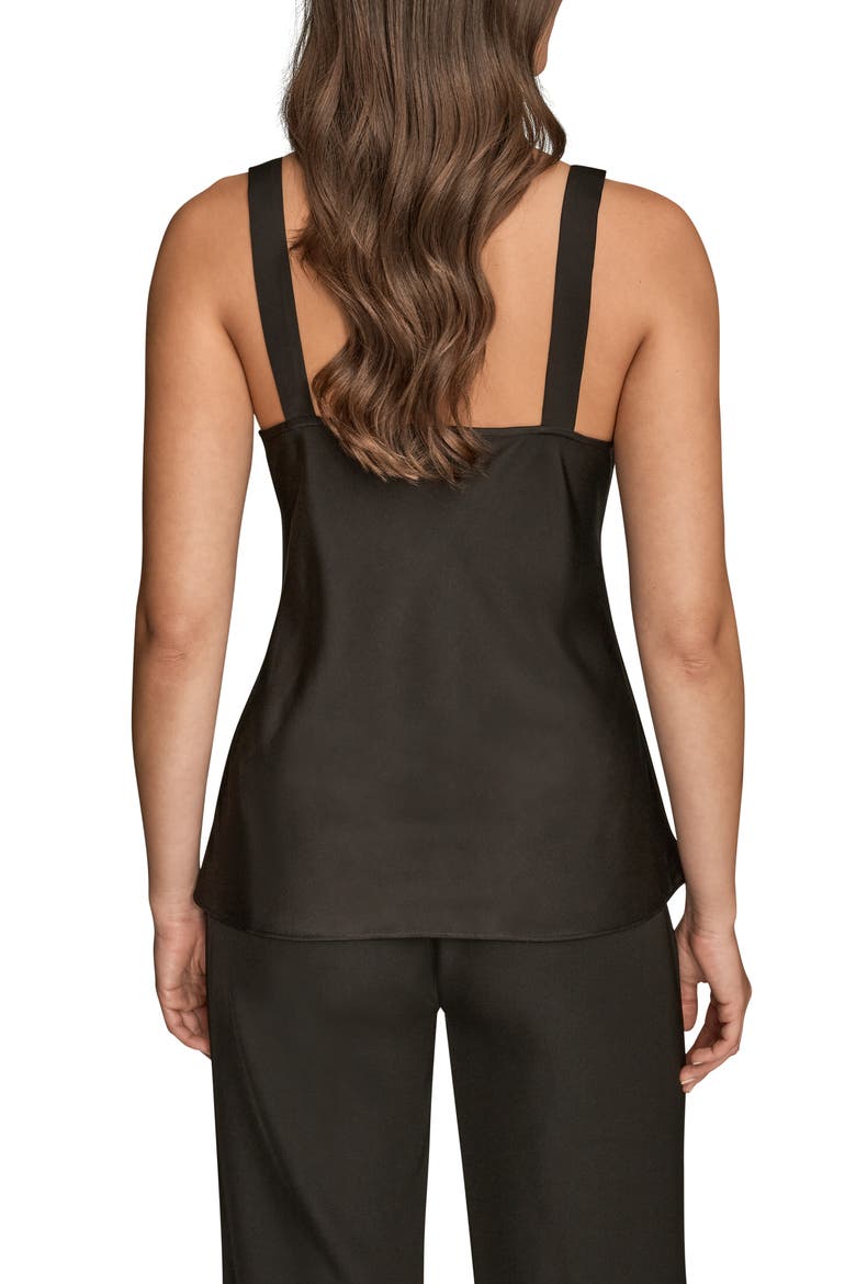 Cowl Neck Camisole, Alternate, color, BLACK