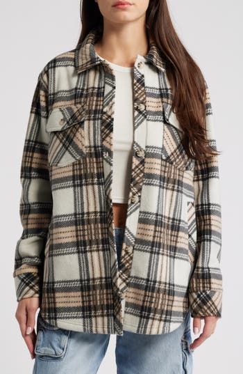 Thread & Supply Plaid Polar Fleece Shacket