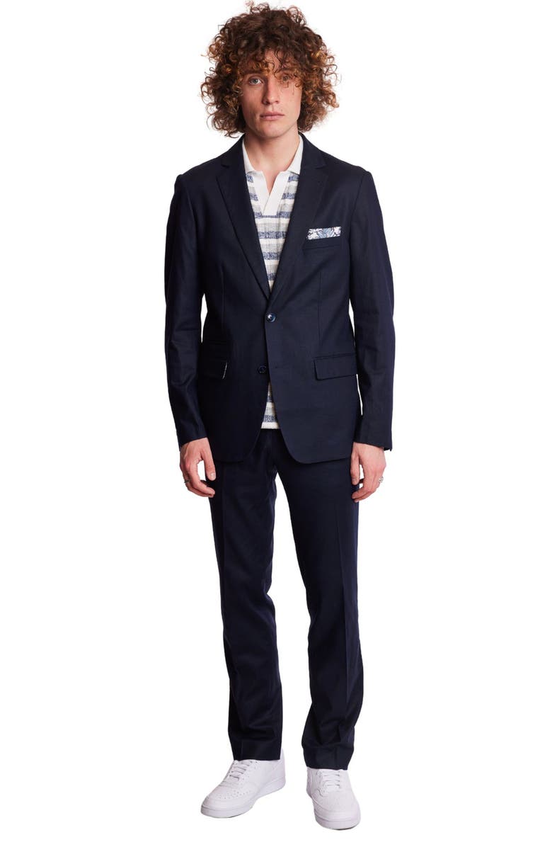 PAISLEY & GRAY Dover Slim Fit Sport Coat, Alternate, color, Navy Linen