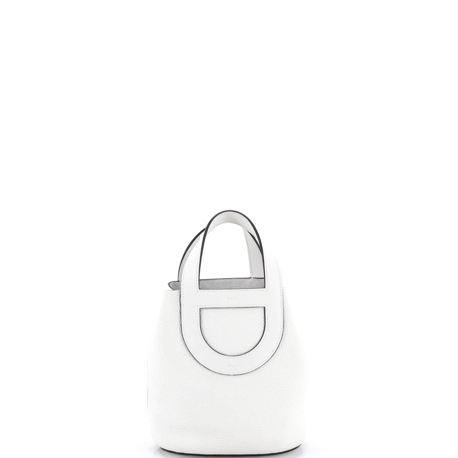 Pre-Owned Hermes In-The-Loop Bag Clemence with Swift 18, Alternate, color, New White