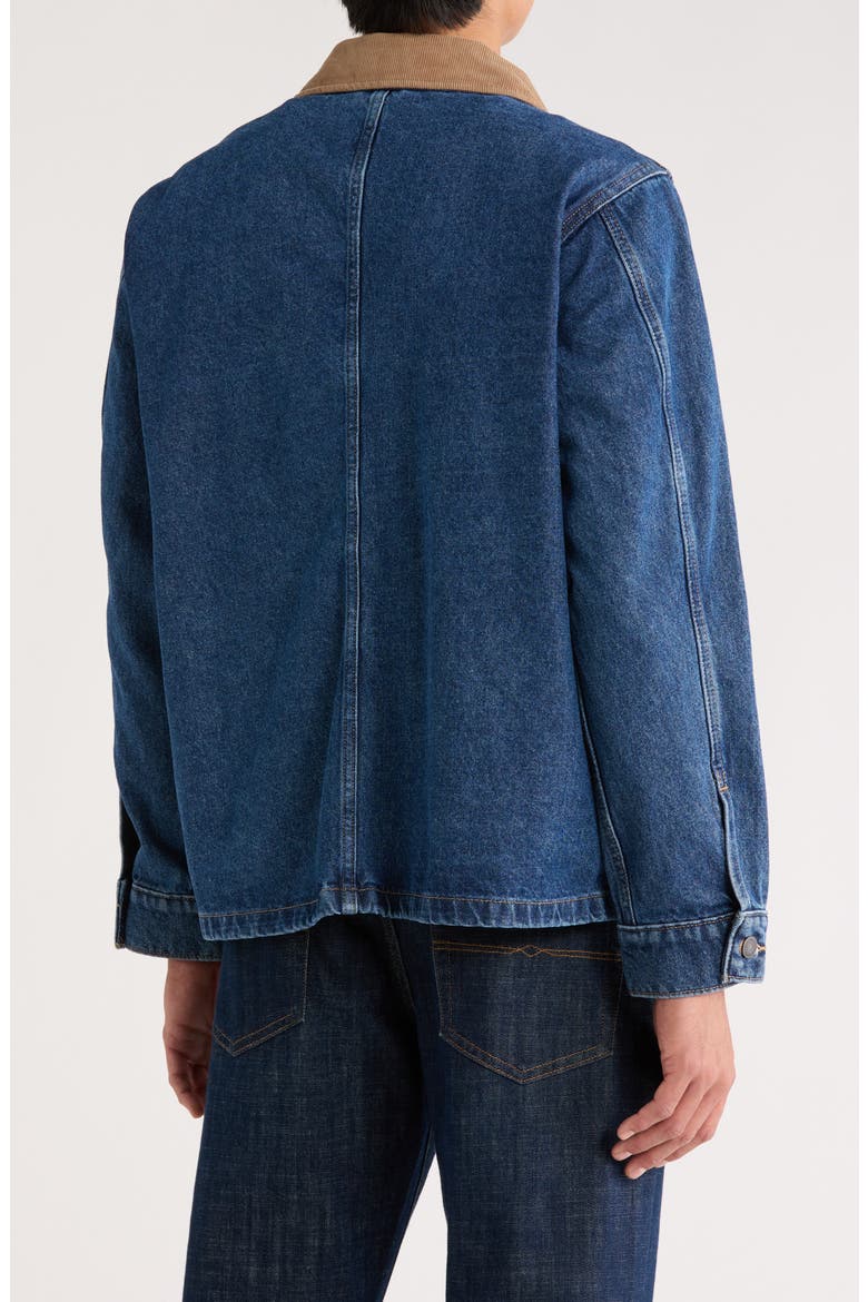 Corduroy Collar Denim Field Jacket, Alternate, color, HARVESTER