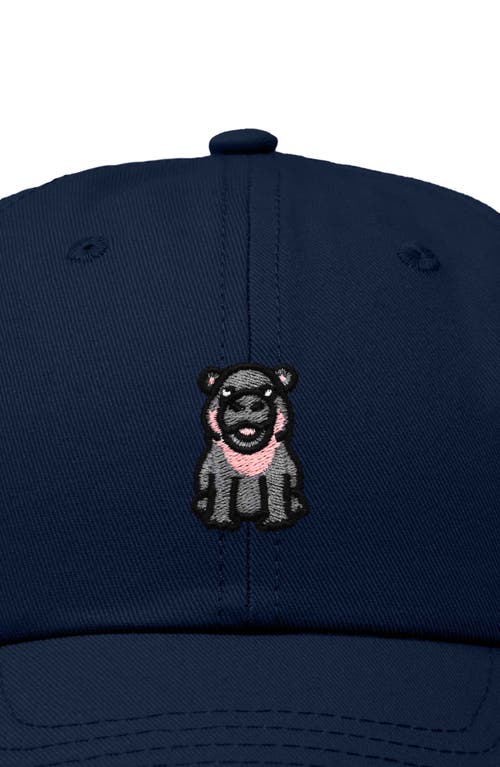 DALIX DALIX HIPPO EMBROIDERED ADJUSTABLE HAT