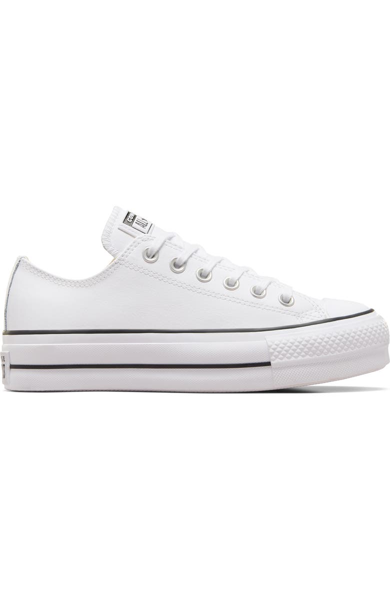 Converse Chuck Taylor<sup>®</sup> All Star<sup>®</sup> Lift Low Top Leather Sneaker, Alternate, color,
