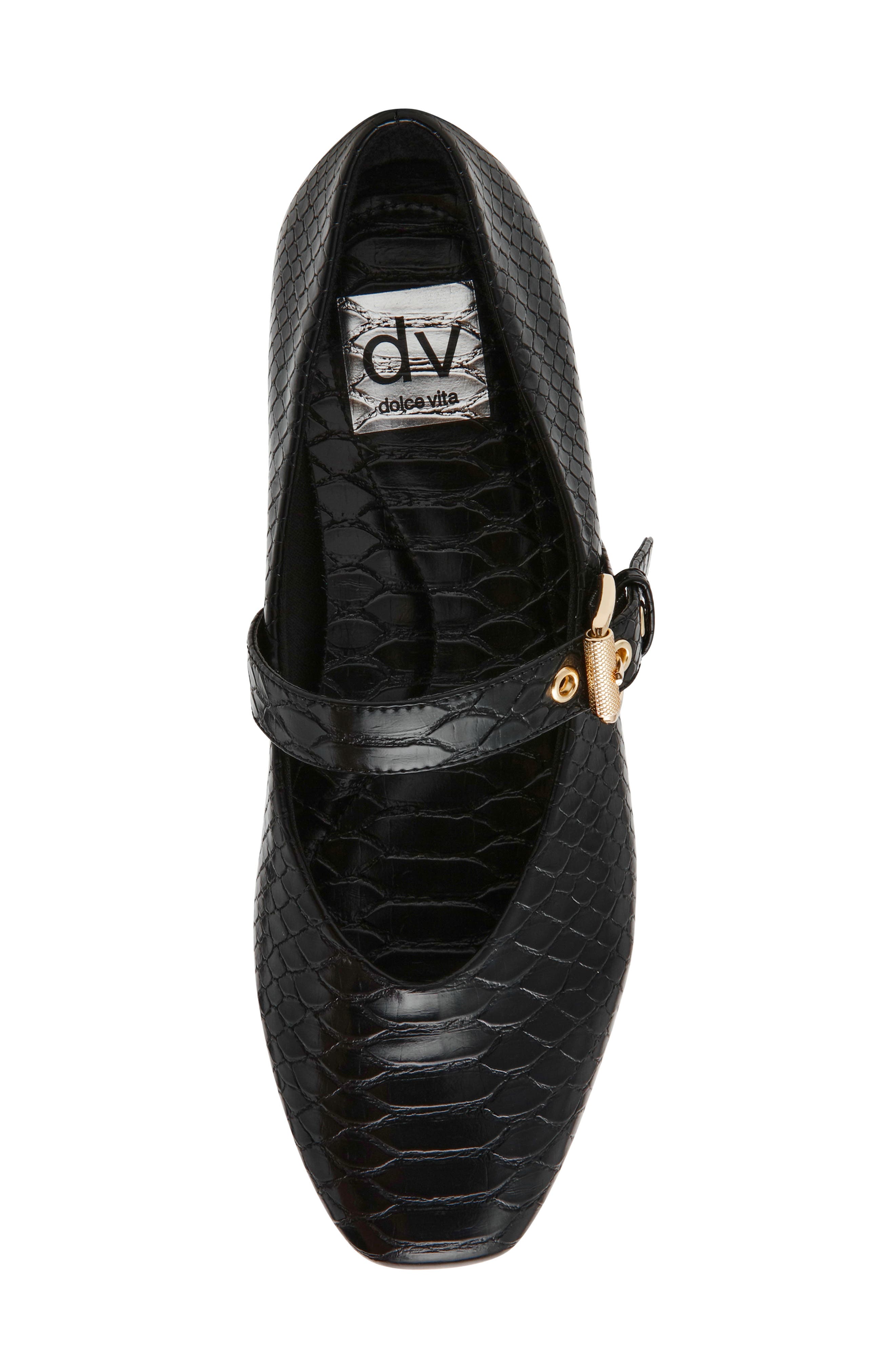 Mulaney Mary Jane Flat, Alternate, color, BLACK SNAKE