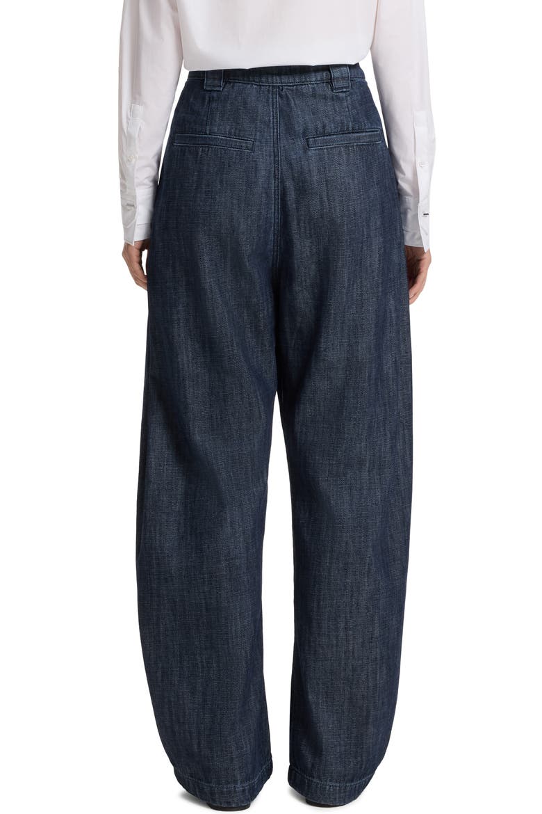 Seasonal Barrel Leg Jeans, Alternate, color, DARK DENIM