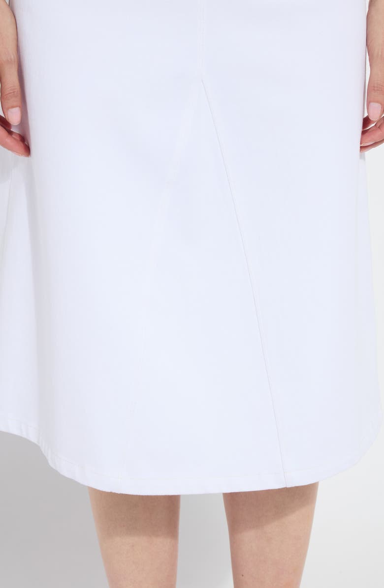 Lysse Ballamy A-Line Denim Skirt, Alternate, color, White