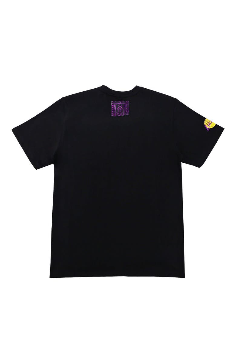 Two Hype Unisex NBA x Two Hype Black Los Angeles Lakers Culture & Hoops T-Shirt, Alternate, color, Black