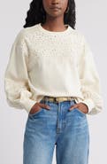 Treasure & Bond Sequin Embroidered Sweatshirt