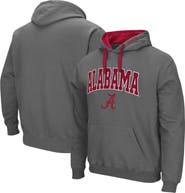 COLOSSEUM Men's Colosseum Charcoal Alabama Crimson Tide Big & Tall Arch & Logo 2.0 Pullover Hoodie