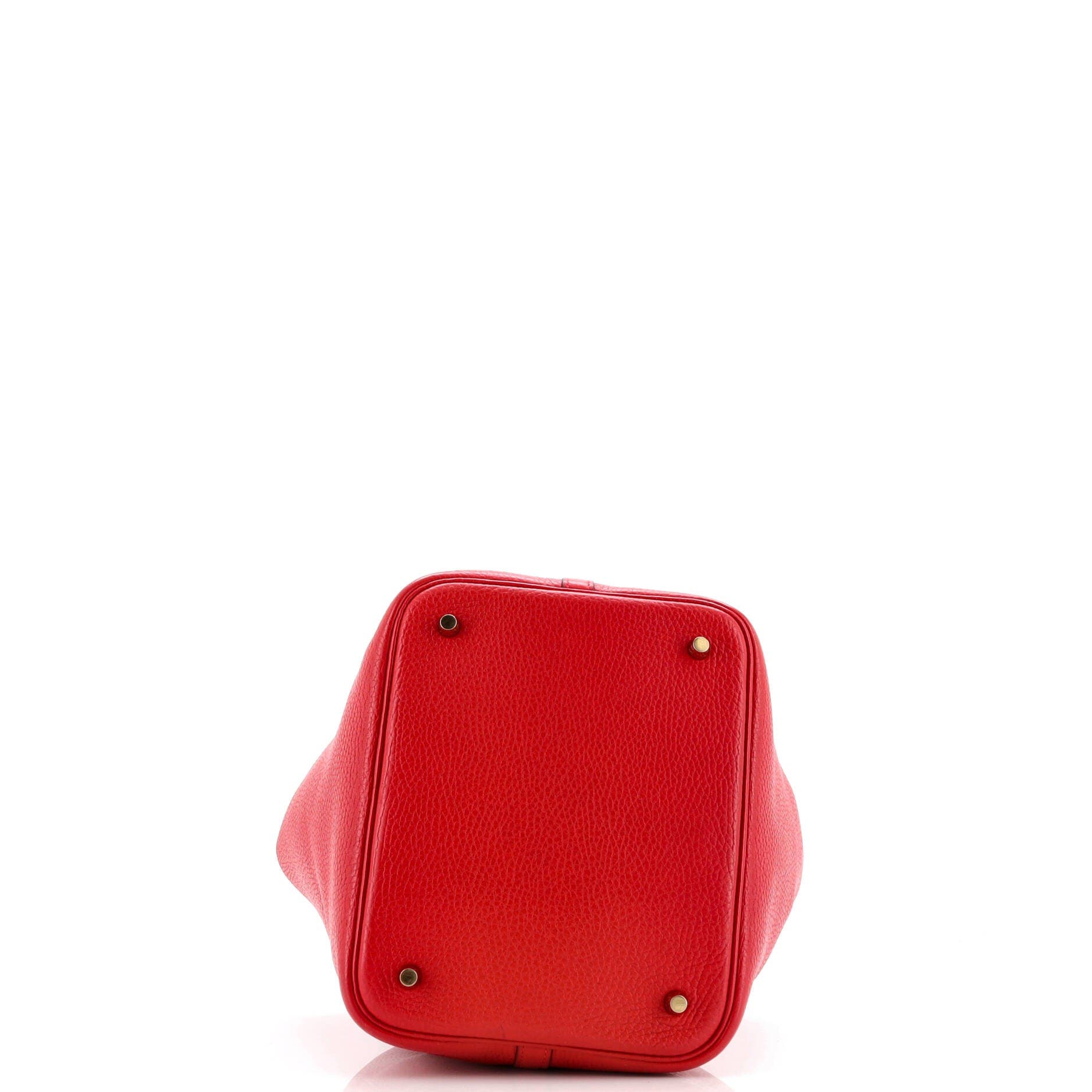 Pre-Owned Hermes Picotin Lock Bag Clemence MM, Alternate, color, Rouge Vif