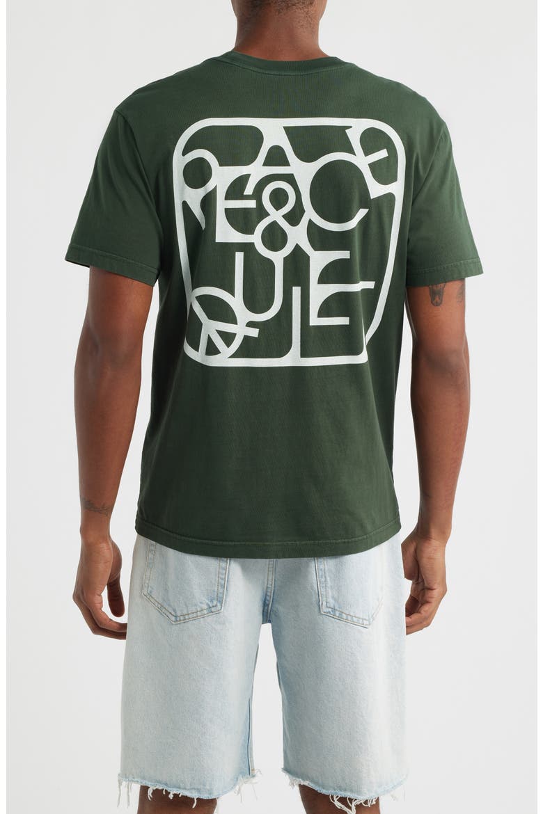 Scramble Graphic T-Shirt, Main, color, FOREST