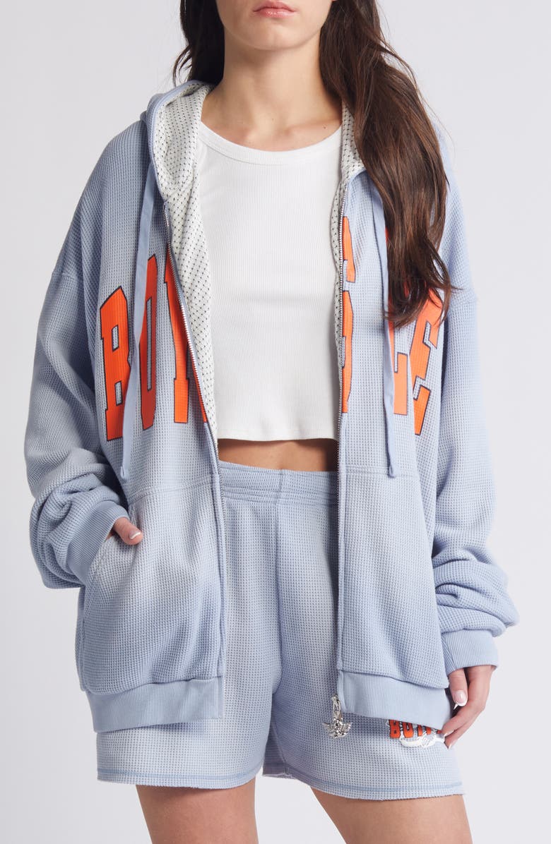 BOYS LIE Fool Me Once Harley Front Zip Hoodie, Main, color, 