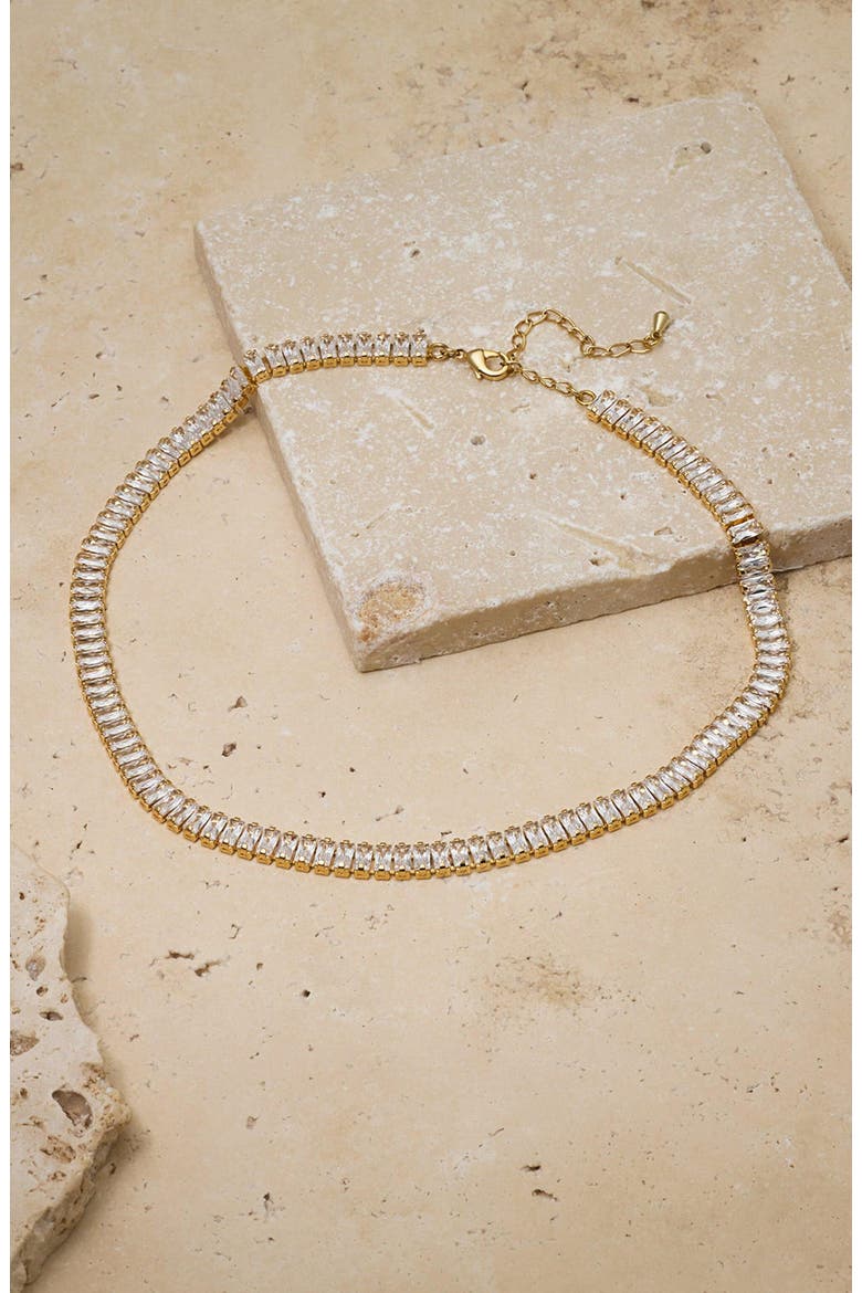 Polly Crystal Choker, Main, color, Gold