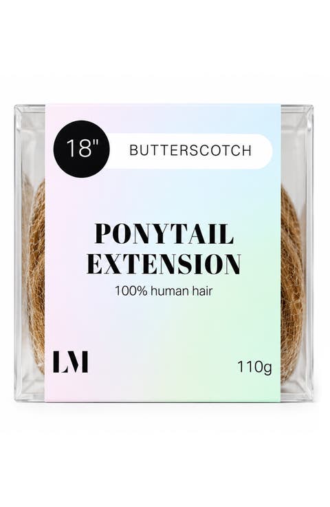 18-Inch Human Hair Ponytail Extension
