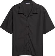 Givenchy Short Sleeve Cotton Poplin Graphic Bowling Shirt