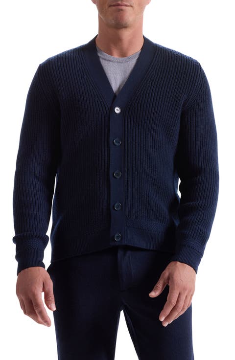 Rib Merino Wool Cardigan