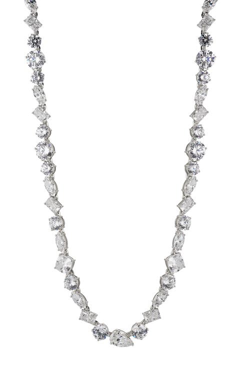 Large Cubic Zirconia Choker Necklace