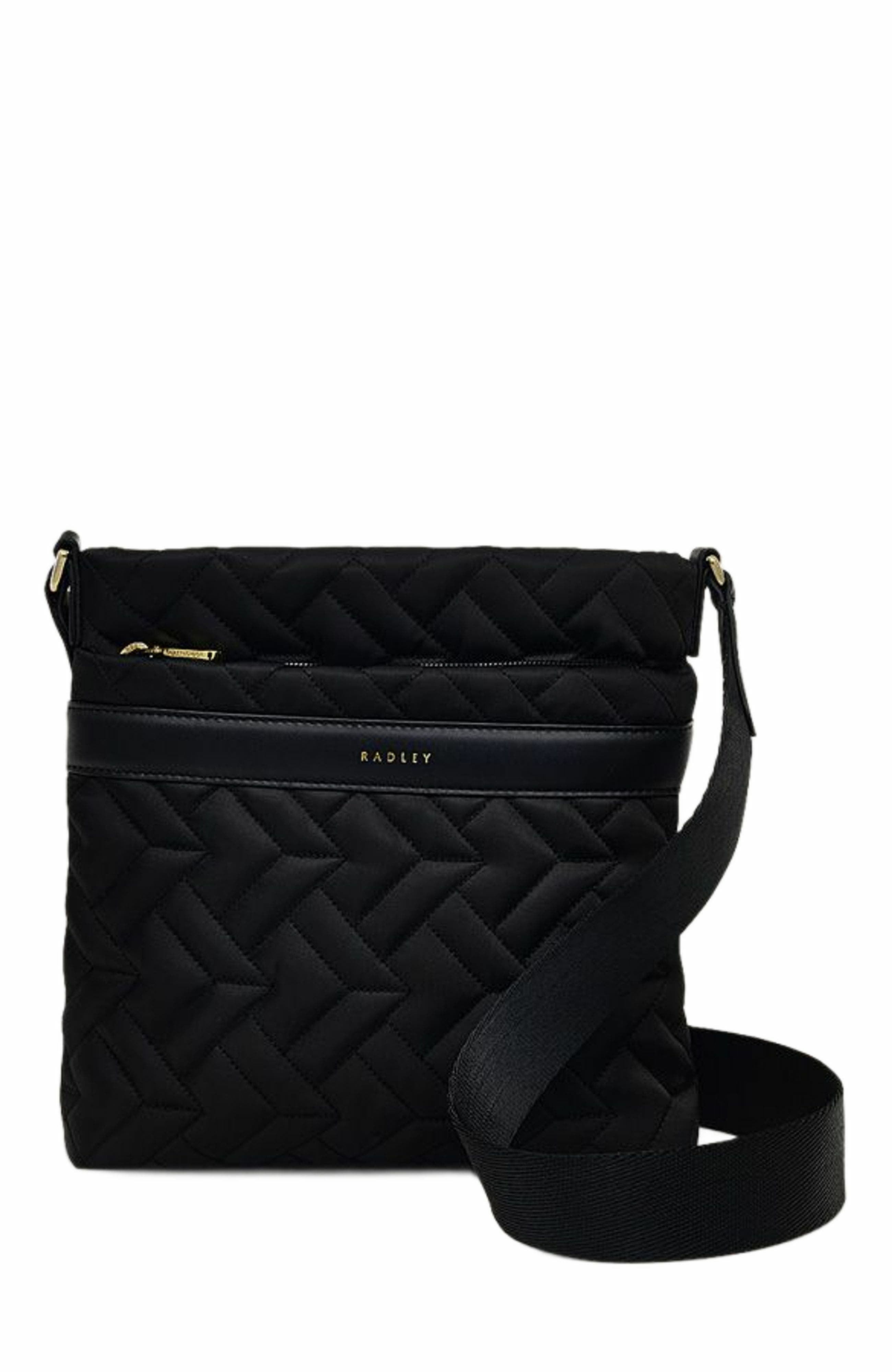 Radley Holland Park - Quilt Small Ziptop Crossbody Bag, Main, color, Black