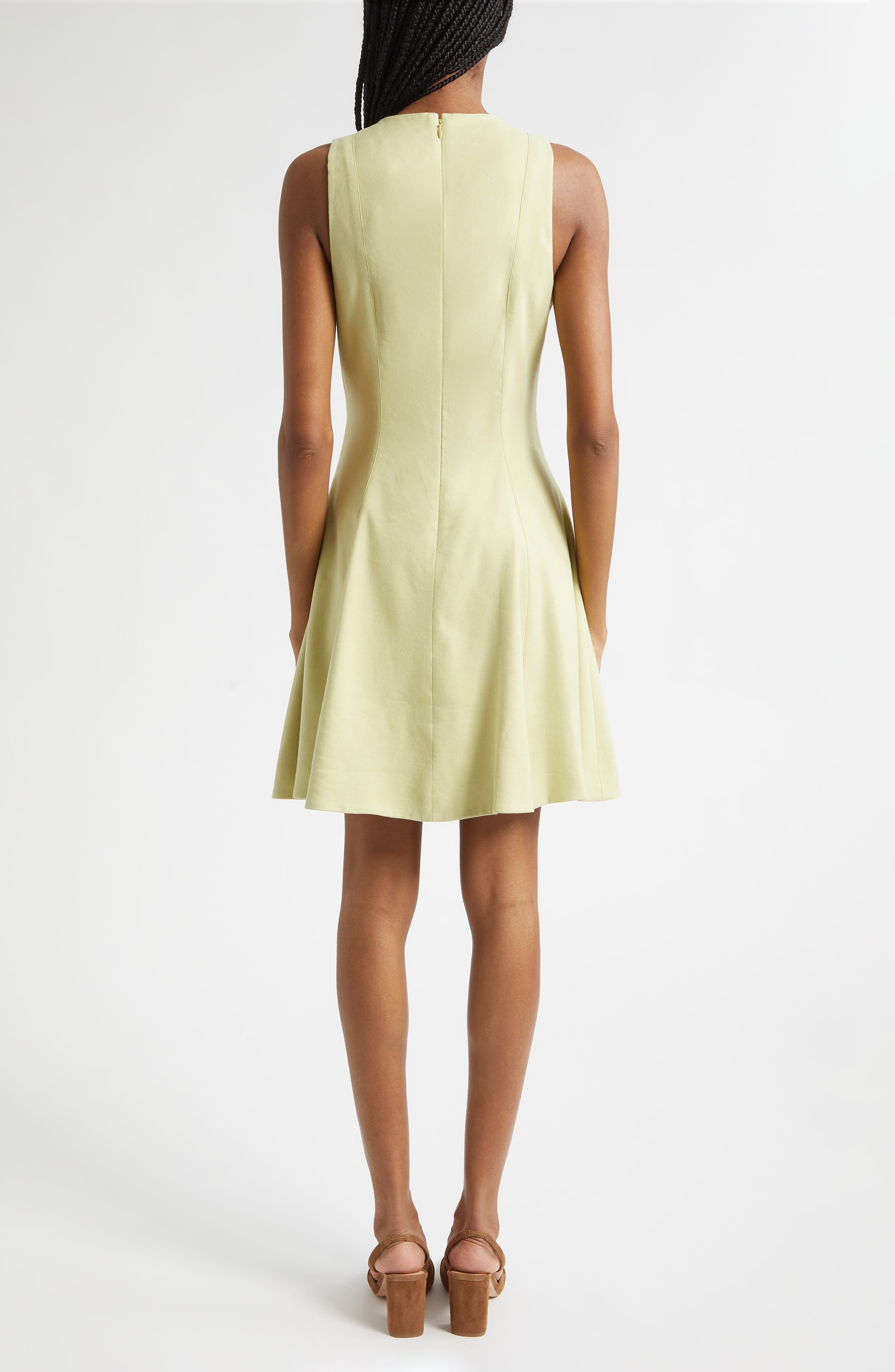 Steiner Linen Blend Fit & Flare Dress - image 2