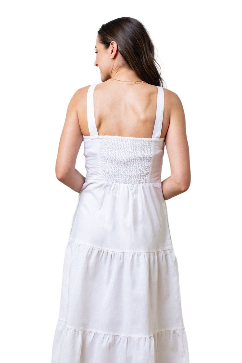 Womens' Tiered Wrap Dress, Alternate, color, White