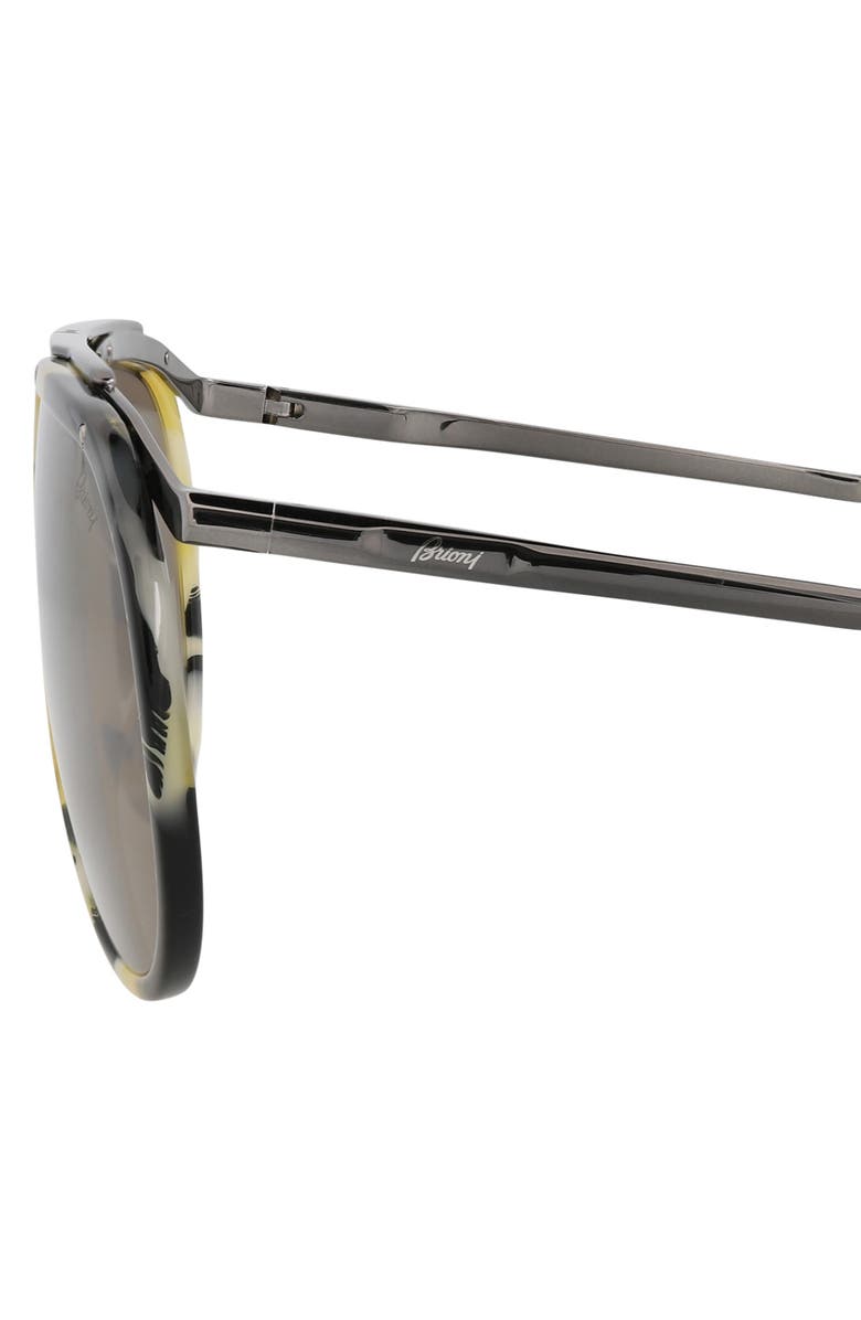 Brioni 60mm Novelty Aviator Sunglasses, Alternate, color, 