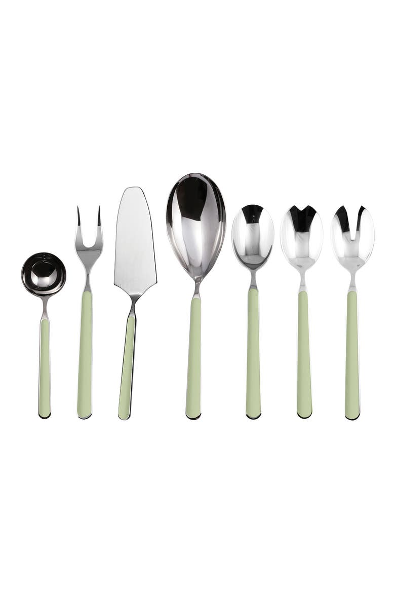 Fantasia 7-Piece Place Serving Set, Main, color, SAGE