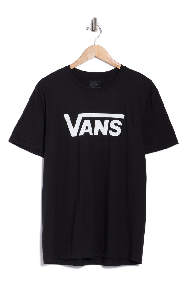 Vans Logo Cotton Graphic T-Shirt, Alternate, color, Black/White