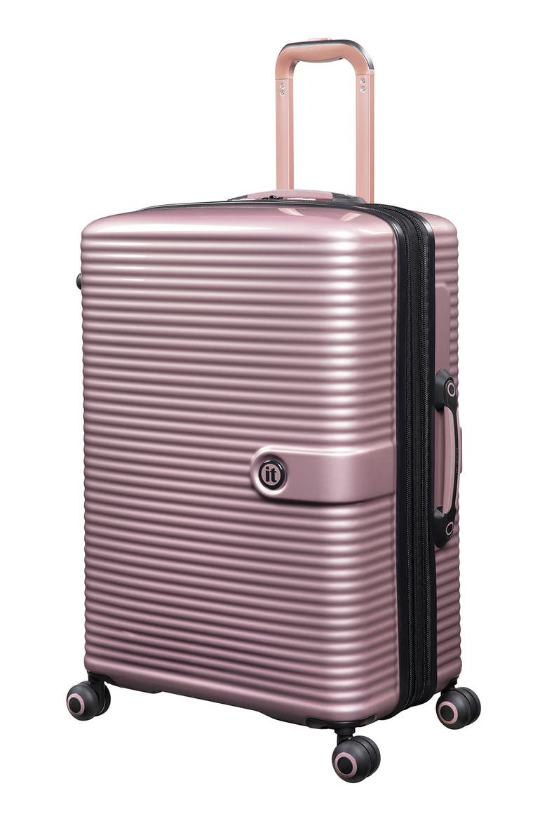 Helixian 24-Inch Hardside Spinner Suitcase, Main, color, METALLIC ROSE GOLD
