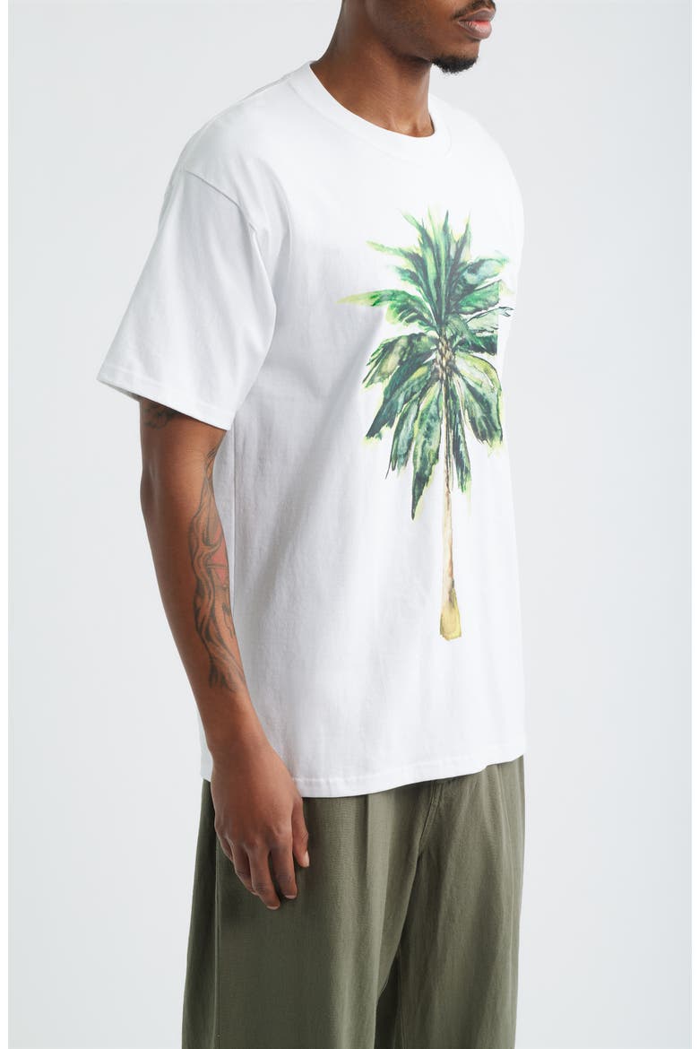 Palm Graphic T-Shirt, Alternate, color, WHITE