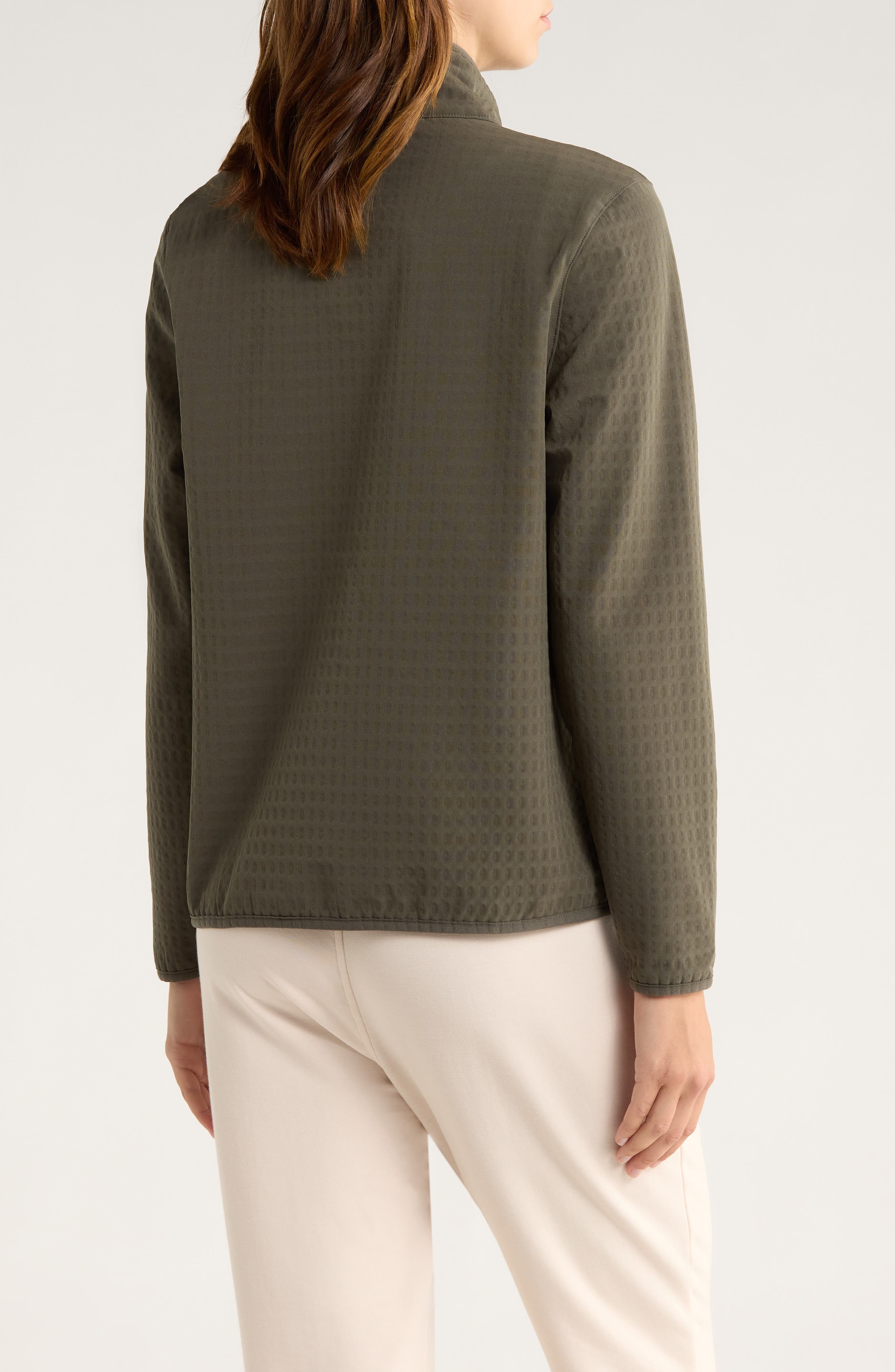 Grid Bonded Fleece Zip Jacket - image 4