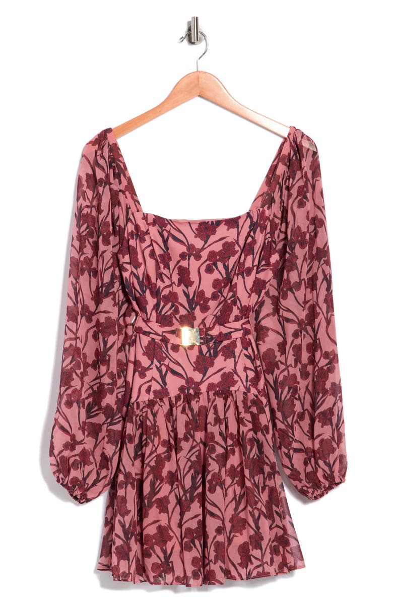 Hutch Dahlia Long Sleeve Fit & Flare Dress, Main, color, Rosewater Vintage Floral