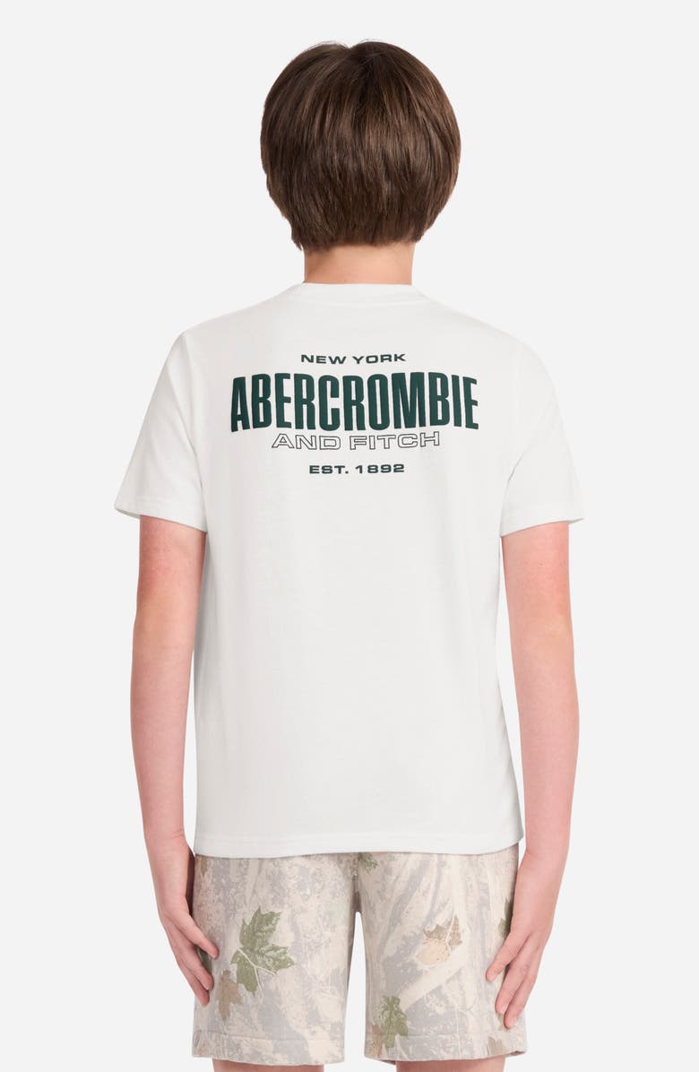 abercrombie kids Kids
 1892 Logo Boxy Graphic T-Shirt, Alternate, color, Jet Stream